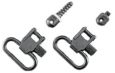 Uncle Mike’s 15312 Fore End Band Swivel Set Quick Detach 115 LRB Blued 1″ Loop for Tube Magazine Leaver Action Rifles/ Carbines/ Mossberg 500 Shotguns